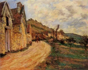 The painting Claude Monet Les Roches at Falaise Near Giverny