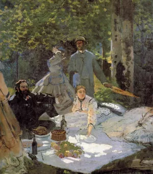 The painting Luncheon on the Grass, Center Panel