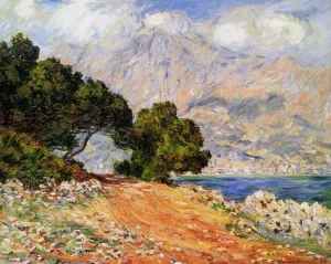 The painting Claude Monet Meton Seen from Cap Martin