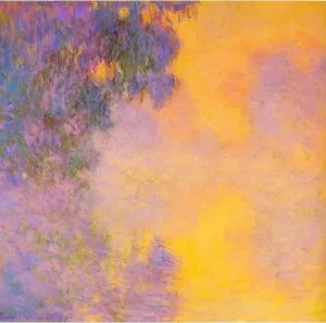 The painting Misty Morning on the Seine Sunrise