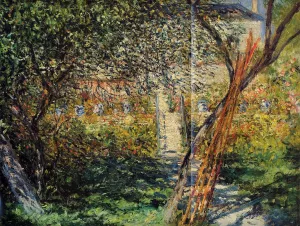 The painting Claude Monet Monet's Garden at Vetheuil