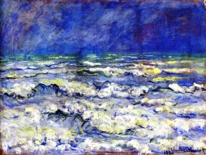 Open Sea, Stormy Weather by Claude Monet - Hand-Painted Oil Painting Reproduction