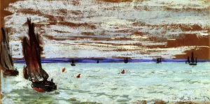 The painting Claude Monet Open Sea