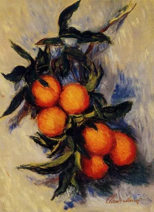 Orange Branch Bearing Fruit by Claude Monet - Hand-Painted Oil Painting Reproduction