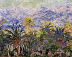 The painting Claude Monet Palm Trees at Bordighera