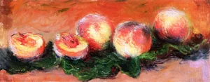 The painting Claude Monet Peaches
