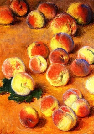 The painting Claude Monet Peaches