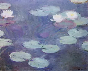 Pink Water-Lilies by Claude Monet - Hand-Painted Oil Painting Reproduction