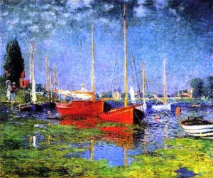 Pleasure Boats at Argenteuil by Claude Monet - Hand-Painted Oil Painting Reproduction