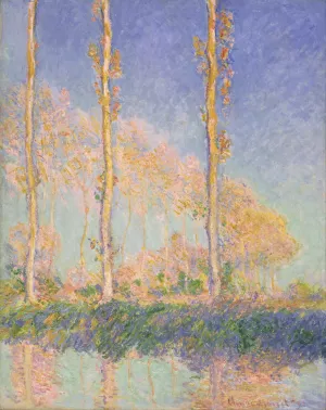 Poplars by Claude Monet - Hand-Painted Oil Painting Reproduction