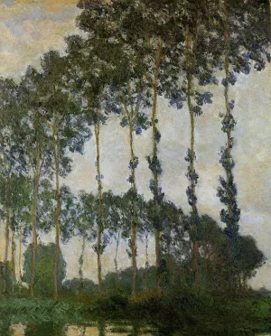 Poplars Near Giverny by Claude Monet - Hand-Painted Oil Painting Reproduction