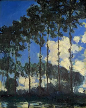 The painting Poplars on the Banks of the Epte
