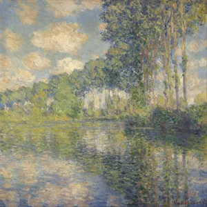 The painting Poplars on the Epte