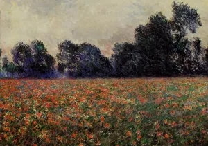 The painting Poppies at Giverny