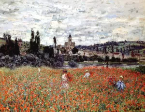 The painting Poppies Near Vetheuil