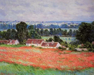 The painting Claude Monet Poppy Field at Giverny