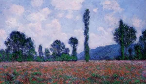 The painting Claude Monet Poppy Field, Giverny