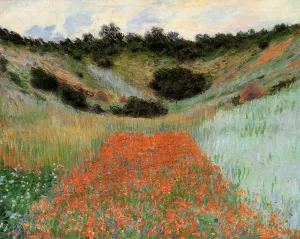 The painting Claude Monet Poppy Field in a Hollow near Giverny