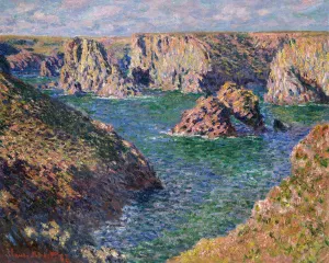 The painting Claude Monet Port-Domois, Belle-Isle