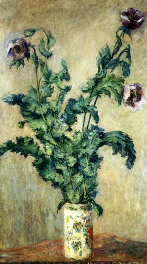 The painting Purple Poppies