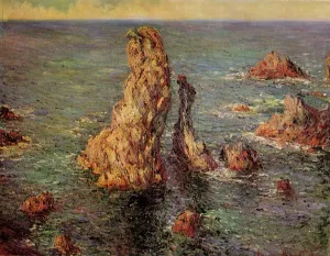 The painting Pyramids at Port-Coton