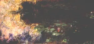 Reflections of Clouds on the Water-Lily Pond by Claude Monet - Hand-Painted Oil Painting Reproduction