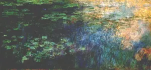 The painting Claude Monet Reflections on the Water