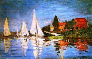 The painting Claude Monet Regatta at Argenteuil II
