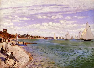 Regatta at Sainte-Adresse by Claude Monet - Hand-Painted Oil Painting Reproduction