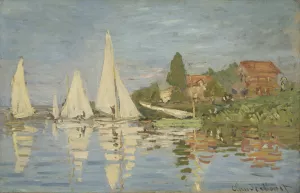 Regattas at Argenteuil by Claude Monet - Hand-Painted Oil Painting Reproduction