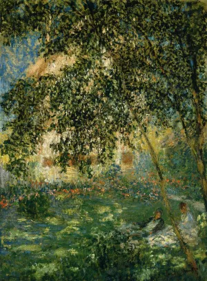 The painting Relaxing in the Garden, Argenteuil