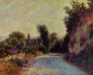 The painting Claude Monet Road Near Giverny