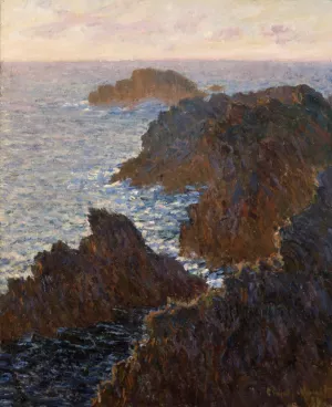 The painting Rocks at Belle-Isle, Port-Domois