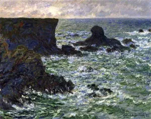 Rocks at Port Coton, the Lion Rock by Claude Monet - Hand-Painted Oil Painting Reproduction