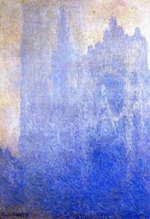 Rouen Cathedral in the Fog by Claude Monet - Hand-Painted Oil Painting Reproduction