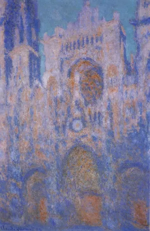 The painting Claude Monet Rouen Cathedral, Symphony in Grey and Rose