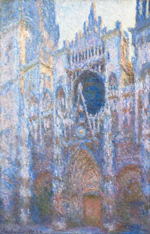 Rouen Cathedral, West Facade by Claude Monet - Hand-Painted Oil Painting Reproduction