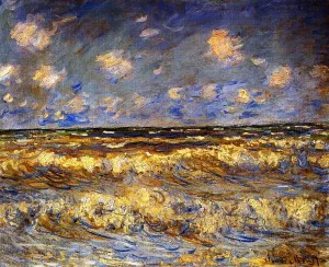 Rough Sea by Claude Monet - Hand-Painted Oil Painting Reproduction