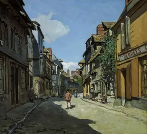 Rue de la Bavole, Honfleur by Claude Monet - Hand-Painted Oil Painting Reproduction