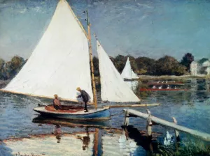 Sailing at Argenteuil by Claude Monet - Hand-Painted Oil Painting Reproduction