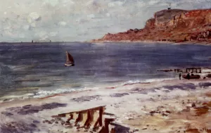 The painting Sailing at Sainte-Adresse