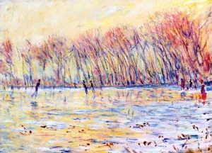 The painting Claude Monet Skaters at Giverny