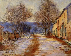 The painting Claude Monet Snow Effect at Limetz