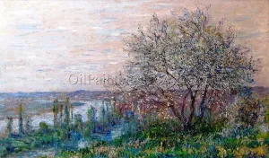 The painting Claude Monet Spring in Vetheuil