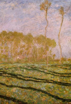 Springtime Landscape at Giverny by Claude Monet - Hand-Painted Oil Painting Reproduction