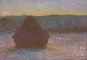 The painting Claude Monet Stack of Wheat