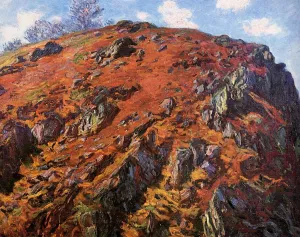 The painting Study of Rocks also known as Le Bloc