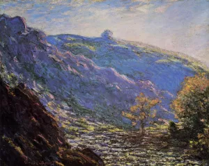 The painting Claude Monet Sunlight on the Petit Cruese