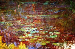 Sunset Right Half by Claude Monet - Hand-Painted Oil Painting Reproduction