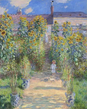 The Artist's Garden at Vetheuil by Claude Monet - Hand-Painted Oil Painting Reproduction